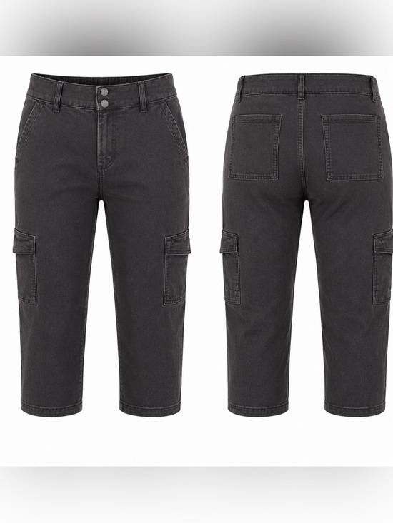 Sonoma Pants - NWT Sonoma Goods for Life Women’s Capri Cargo Pants Gray Size 16 Mid Rise